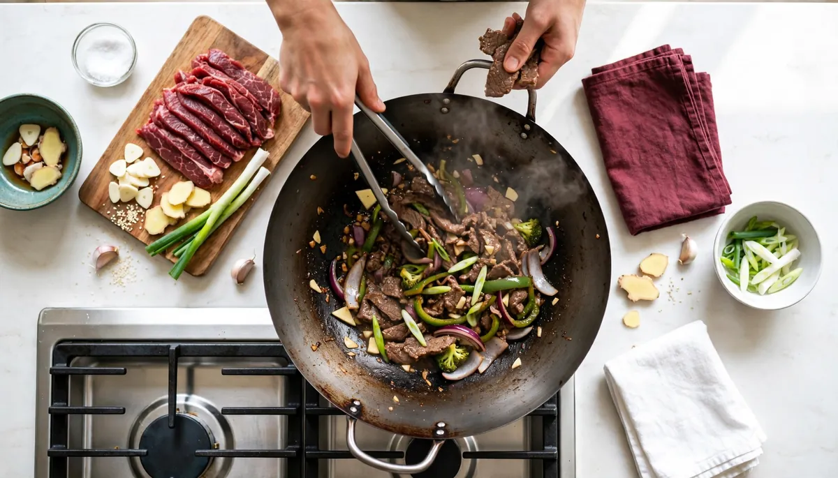 Recette wok bœuf